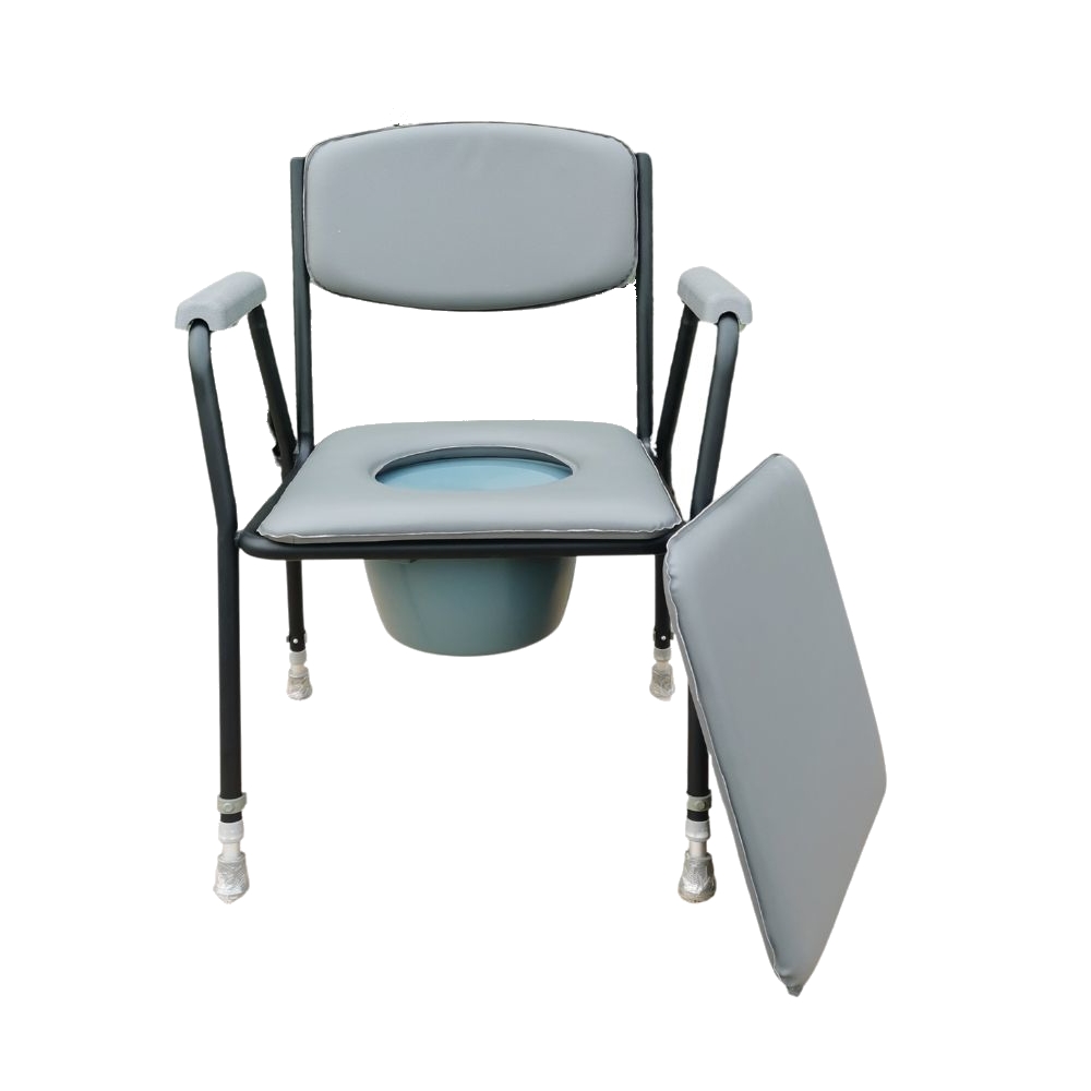 Silla tapizada con inodoro - Imagen 2